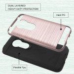 Wholesale Moto G6 Play / Moto G6 Forge (MOTO G Play 6th Gen) Armor Hybrid Case (Rose Gold)